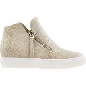 steve madden caliber wedge high top taupe croc